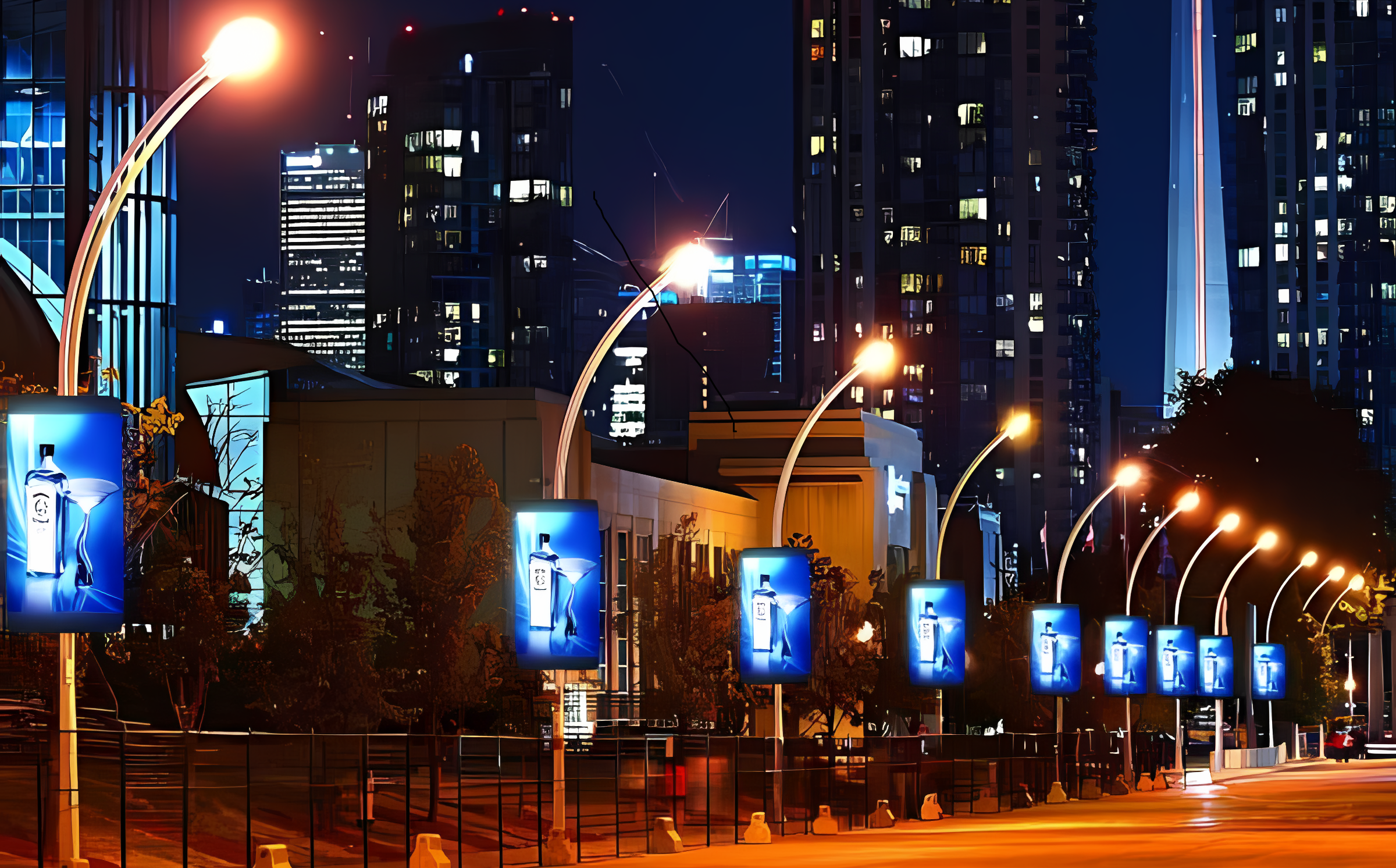 LED智慧燈桿屏-凰津光電