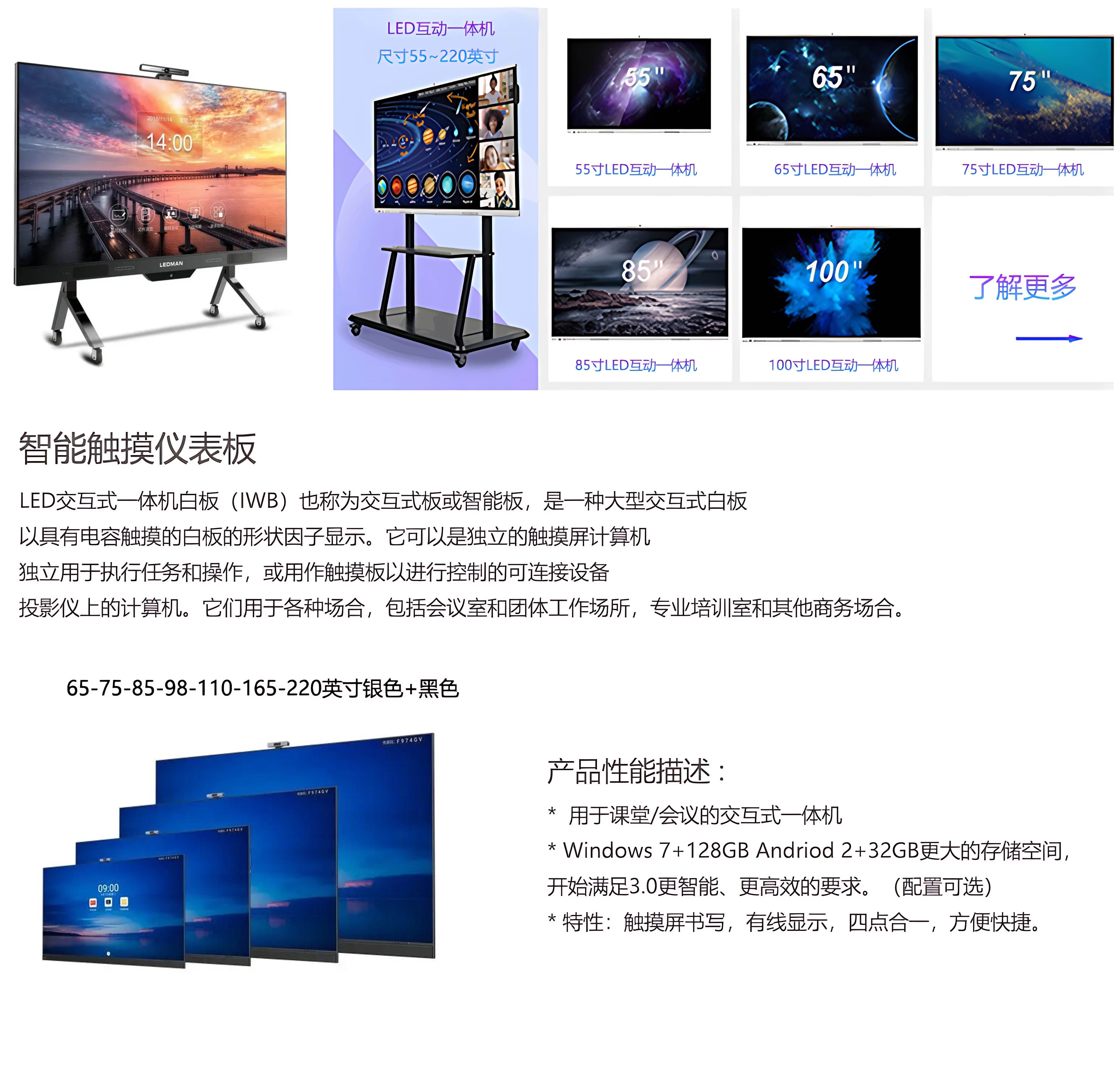 會議LED一體機功能